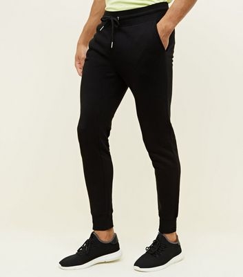 Black Drawstring Detail Skinny Joggers