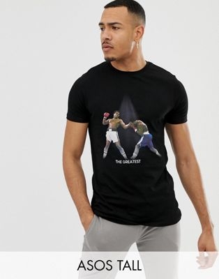 ASOS DESIGN Tall t-shirt with Muhammad Ali print