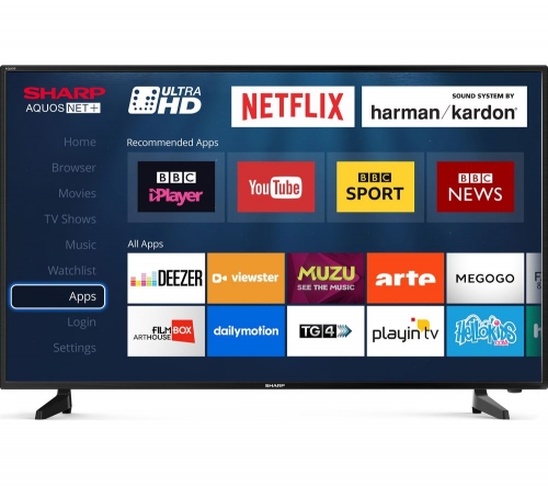 SHARP LC-40UG7252K Smart 4K Ultra HD HDR LED TV