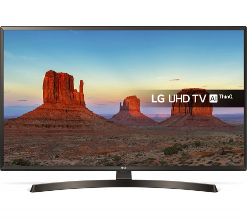 LG 49UK6470PLC 49" Smart 4K Ultra HD HDR LED TV + SFLEZ14 Medium to Large Fixed TV Bracket