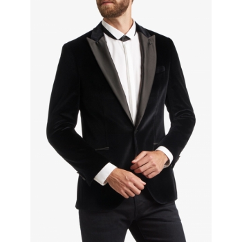 HUGO by Hugo Boss Harvey Velvet Slim Fit Dress Jacket, Black