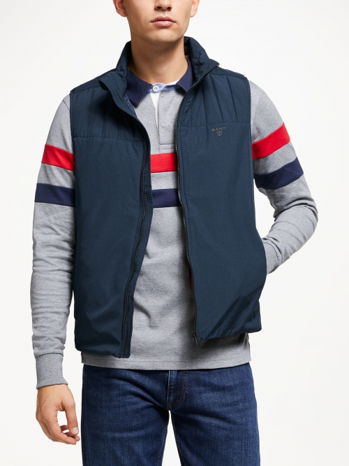 GANT Padded Gilet, Blue