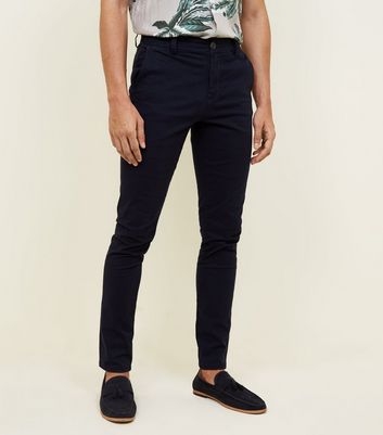 Navy Stretch Skinny Chinos