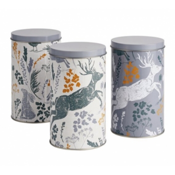 Sainsbury's Home Rural Retreat Storage Tins - 3 Pack