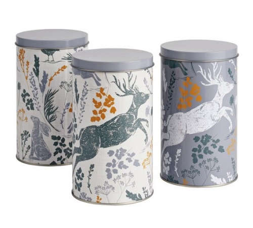 Sainsbury's Home Rural Retreat Storage Tins - 3 Pack