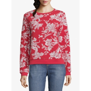 Betty & Co. Floral Print Jumper, Red