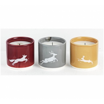 Argos Home Rural Retreat Set of 3 Animal Candles