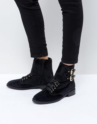 St Sana Velvet Worker Boot