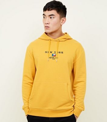 Yellow New York Flag Hoodie