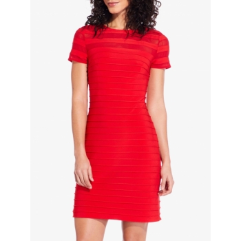 Adrianna Papell A-Line Dress, Red Polish