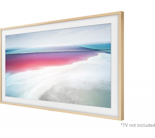 SAMSUNG 55" Customisable Frame Bezel - Beige Wood