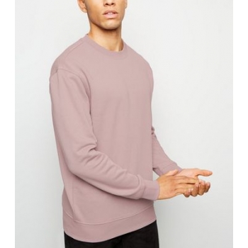 Light Purple Dropped Shoulder Sweatshirt