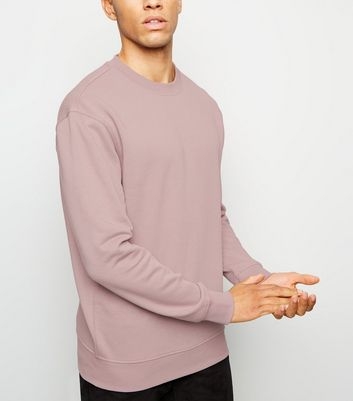 Light Purple Dropped Shoulder Sweatshirt