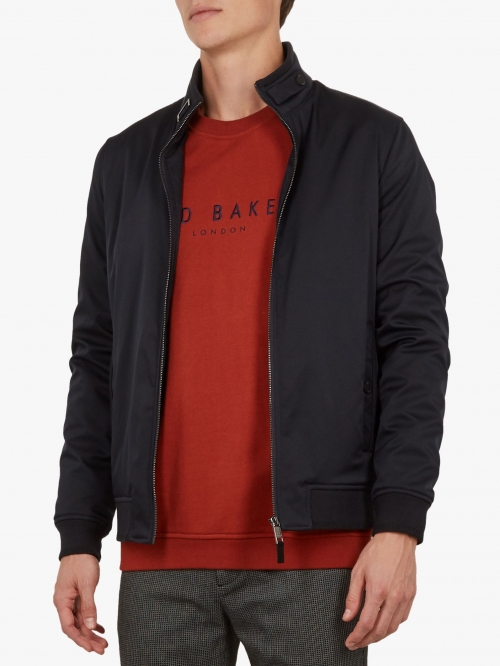 Ted Baker Claude Bomber Jacket, Navy Blue