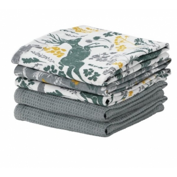 Argos Home Rural Retreat Pack of 5 Tea Towels