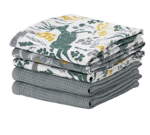 Argos Home Rural Retreat Pack of 5 Tea Towels