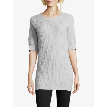 Betty Barclay Cable Knit Jumper, Light Grey Melange