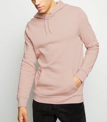 Pink Pocket Front Long Sleeve Hoodie