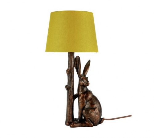 Argos Home Hare Table Lamp - Bronze & Ochre