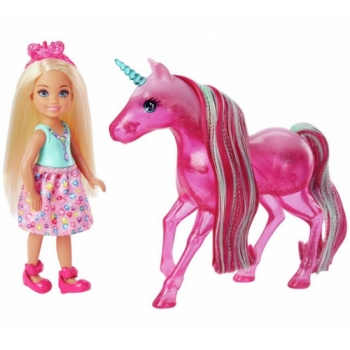 Barbie Dreamptopia Chelsea Doll and Unicorn