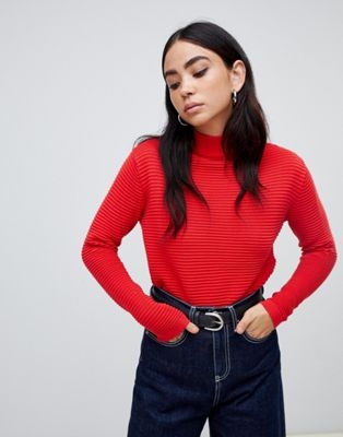 b.Young Ribbed High Neck Jumper