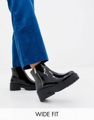 Park Lane Wide Fit Chunky Ankle Boots