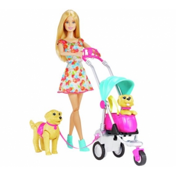 Barbie Strollin Pups