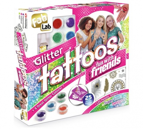 FabLab Glitter Tattoos Fun with Friends Kit