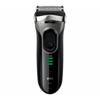 BRAUN 3090CC Shaver - Black & Silver