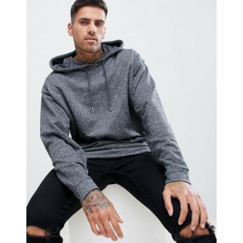 ASOS DESIGN oversized hoodie in charcoal