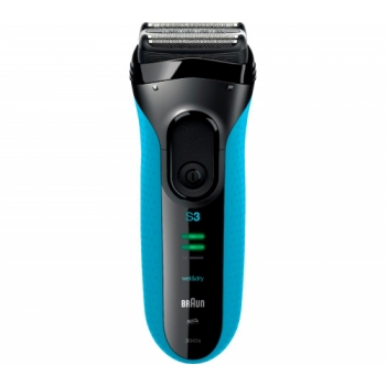 BRAUN Series 3 3040S Wet & Dry Shaver - Black & Blue