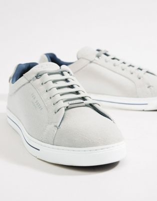 Ted Baker Eeril trainers in white texture