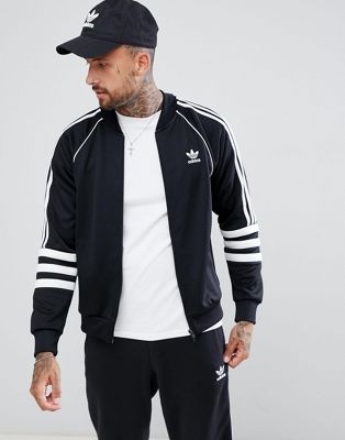 adidas Originals Authentic Superstar Track Jacket In Black DJ2856