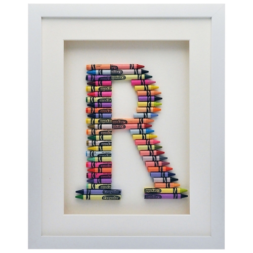 The Letteroom Crayon R Framed 3D Artwork, 34 x 29cm