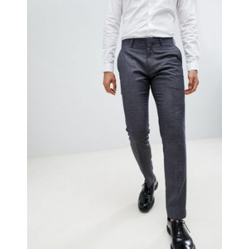 Farah skinny trousers in navy check