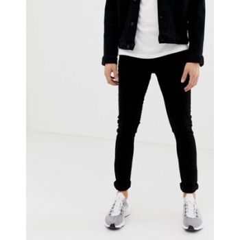 LDN DNM super skinny spray on jeans in jet black