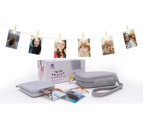 HP Sprocket 200 Mobile Photo Printer Gift Bundle - Pearl