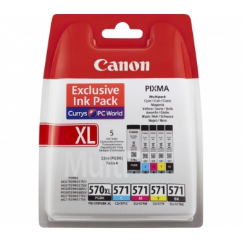 CANON PGI570XL/571 Ink Cartridges - Multipack