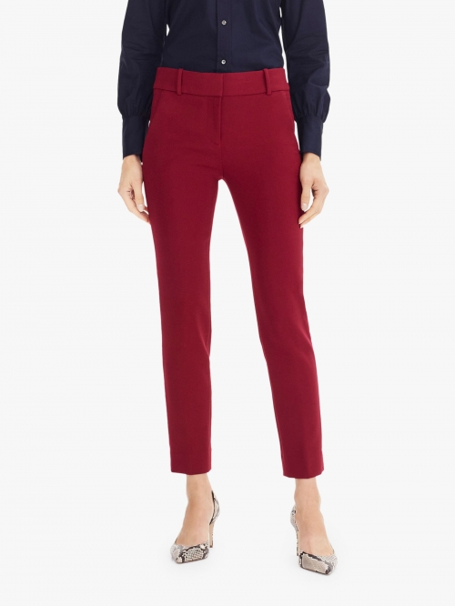 J.Crew Cameron Four Season Stretch Trousers, Burgundy