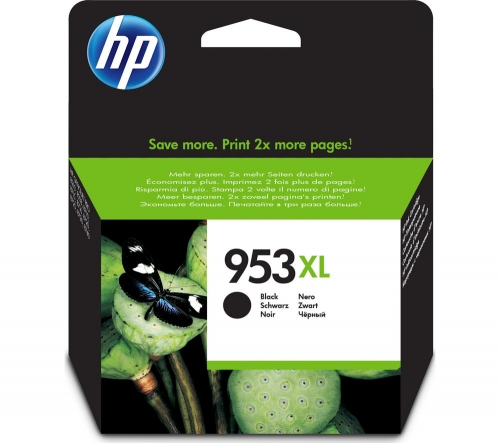 HP 953XL Black Ink Cartridge + 100 x 150 mm Photo Paper - 30 Sheets