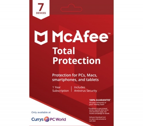 MCAFEE Total Protection 2018 - 1 year for 7 devices