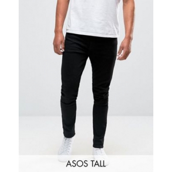 ASOS DESIGN Tall super skinny jeans in black