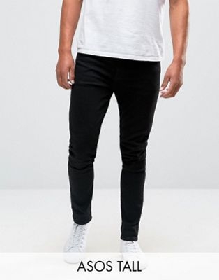 ASOS DESIGN Tall super skinny jeans in black