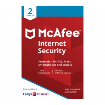 MCAFEE Internet Security 2019 - 1 year for 2 devices