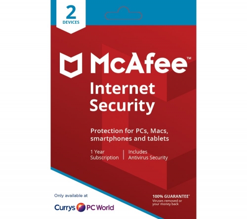 MCAFEE Internet Security 2019 - 1 year for 2 devices