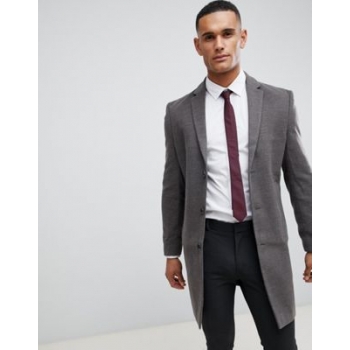 New Look smart overcoat in grey