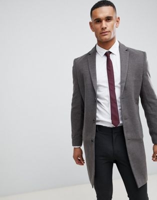 New Look smart overcoat in grey