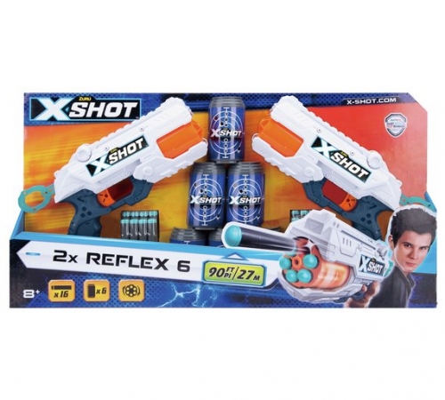 X-Shot Reflex 6 Combo Blasters - 2 Pack