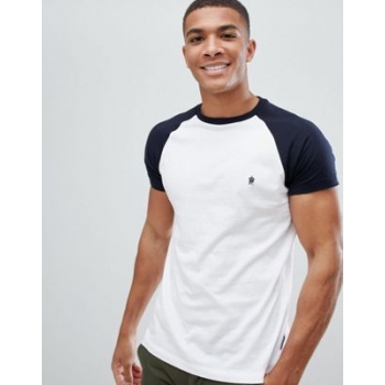 French Connection Contrast Sleeve Raglan T-Shirt