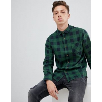 Brave Soul Flannel Buffalo Check Shirt